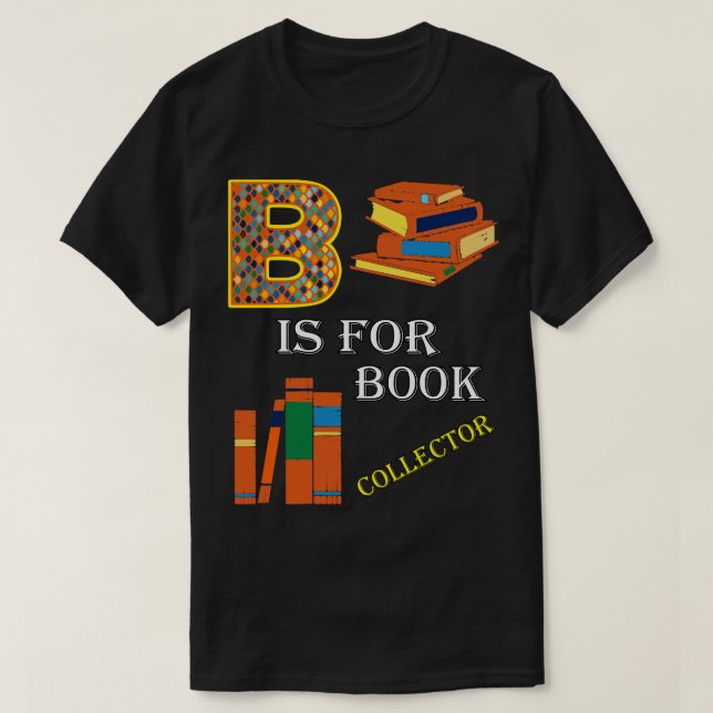 Letter B for Book Lover 1 T-Shirt (Design Front)
