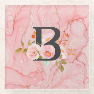 Letter B Glass Coaster
