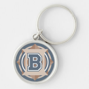 Letter "B" Initial Key Ring
