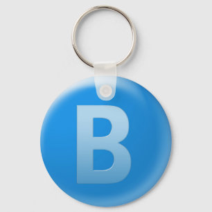 Letter B Key Ring