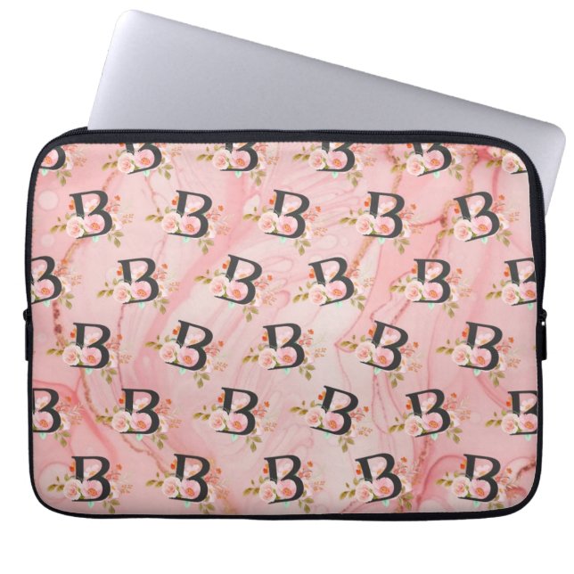 Letter B Laptop Sleeve (Front)