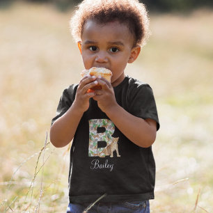 Letter B Leopard T-shirt