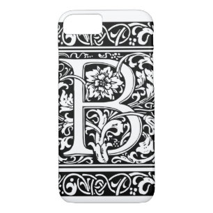 Letter B Mediaeval Monogram Art Nouveau iPhone 8/7 Case