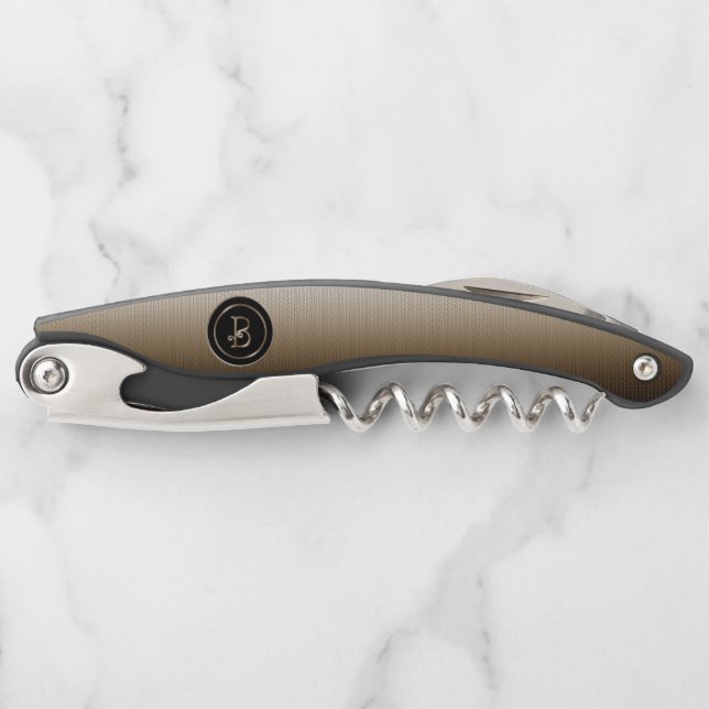"Letter B" Monogram Corkscrew (Front)