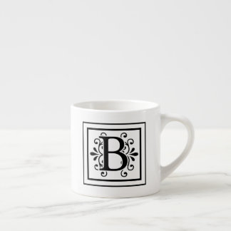 Letter B Monogram Espresso Mug