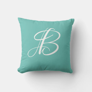 Letter B Monogram Initial Custom Cushion