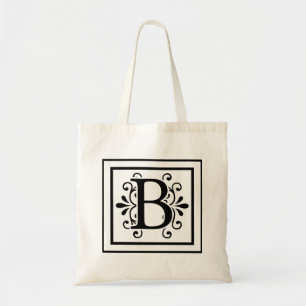 Letter B Monogram Tote Bag
