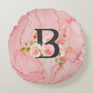 Letter B Round Cushion