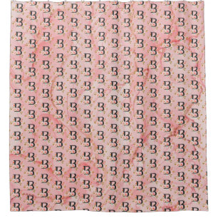 Letter B Shower Curtain