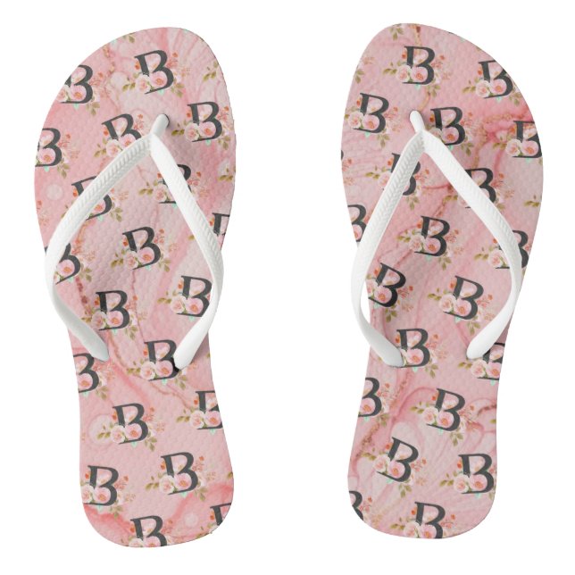 Letter B Thongs (Footbed)