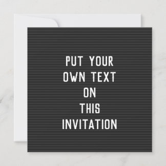 Letter Board look Invitation