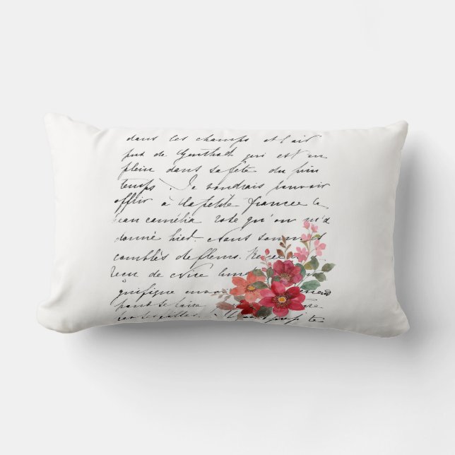 Letter by Design Throw Pillow by Sommer Hamilton (Front)