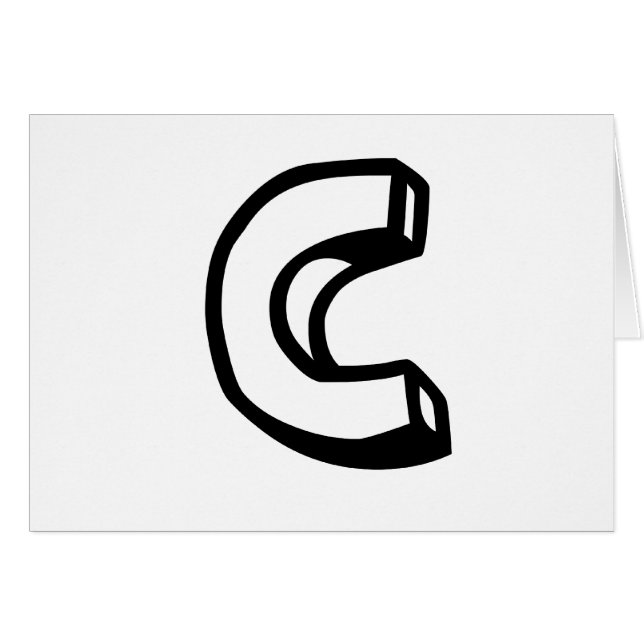 Letter C (Front Horizontal)