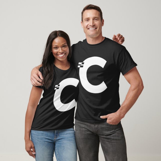 Letter C Alphabet Initial Monogram  T-Shirt (Unisex)