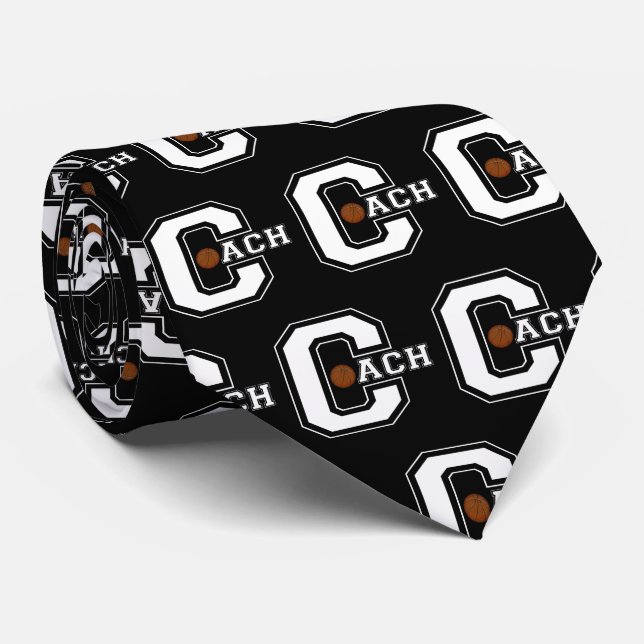 Letter C Basketball Coach Tie (Rolled)