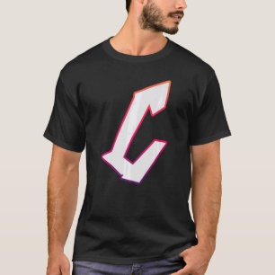 Letter C Graffiti Street Letter C Typography Alpha T-Shirt