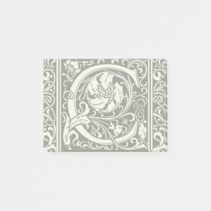 Letter C Mediaeval Monogram Art Nouveau Post-it Notes