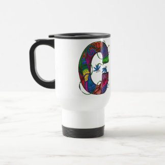 Letter C monogrammed Commuter Coffee Mug