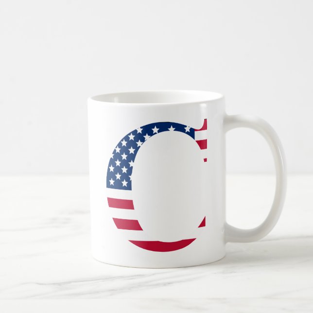 Letter C Patriotic Mug (Right)