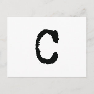 Letter C Postcard