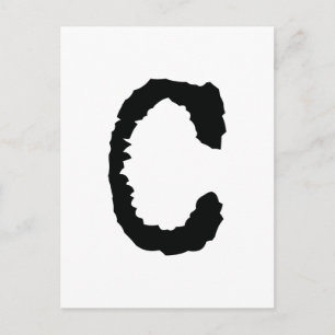 Letter C Postcard