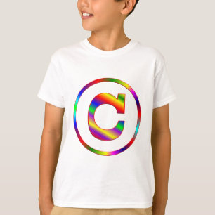 Letter C Rainbow T-Shirt