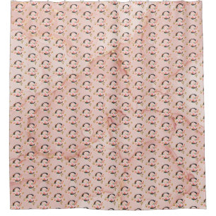 Letter C Shower Curtain
