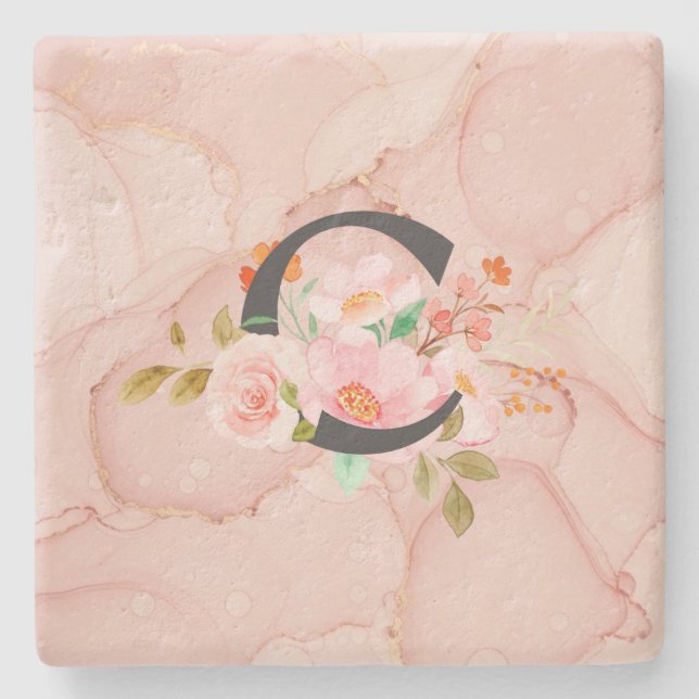 Letter C Stone Coaster (Front)