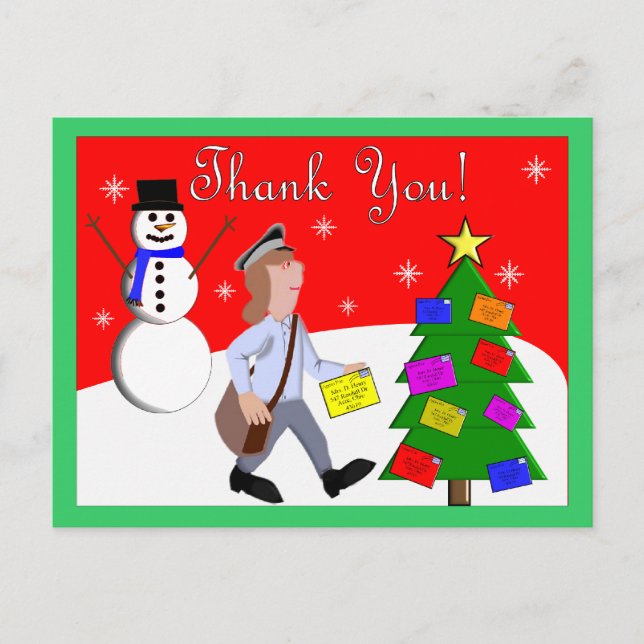 Letter Carrier Thank You Cards (Front)