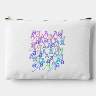 Letter Confetti "A" Accessory Pouch