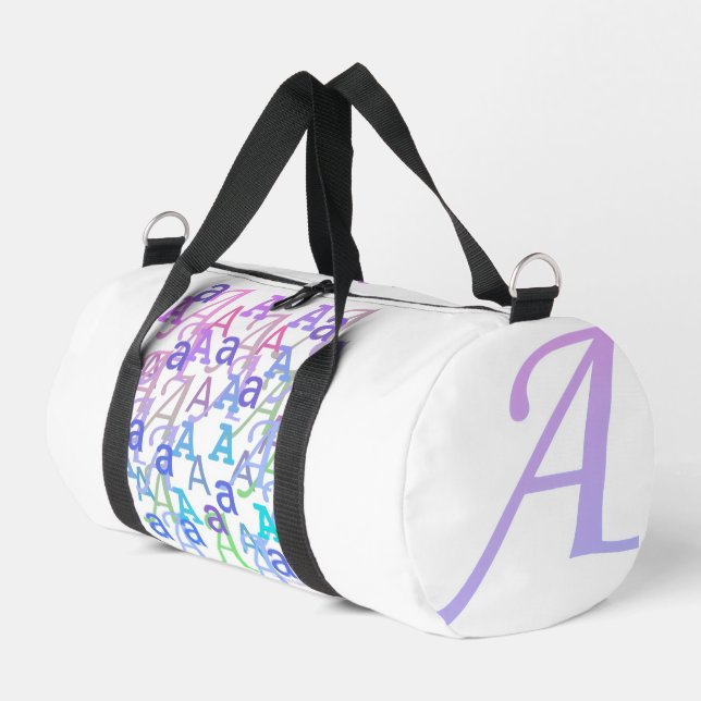  Letter Confetti "A"  Duffle Bag (Left Corner)