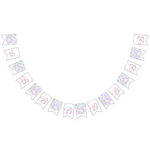 Letter Confetti "B" Bunting