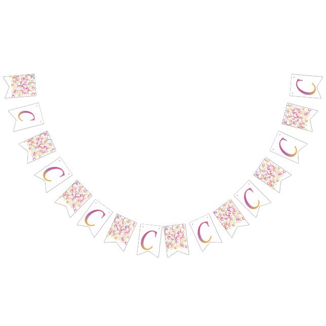 Letter Confetti "C" Bunting (All)