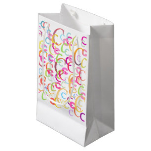 Letter Confetti "C" Small Gift Bag