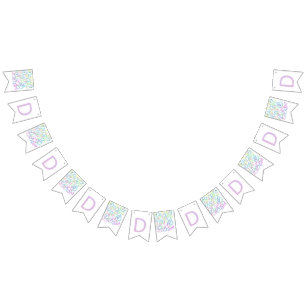 Letter Confetti "D" Bunting