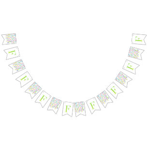 Letter Confetti "F" Bunting