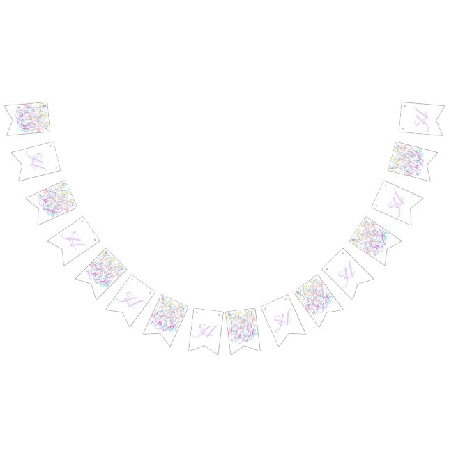 Letter Confetti "H" Bunting (All)