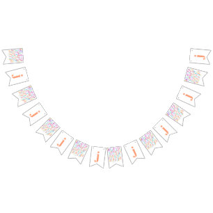 Letter Confetti "J" Bunting