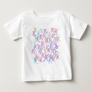 Letter Confetti "K" Baby T-Shirt
