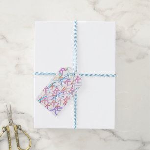 Letter Confetti "K" Gift Tags