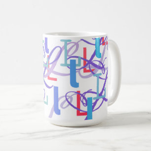 Letter Confetti "L" Coffee Mug