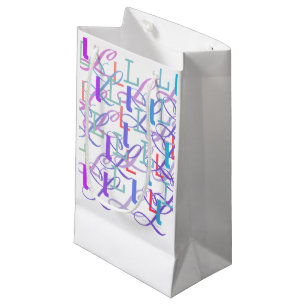 Letter Confetti "L" Small Gift Bag