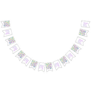 Letter Confetti "M" Bunting