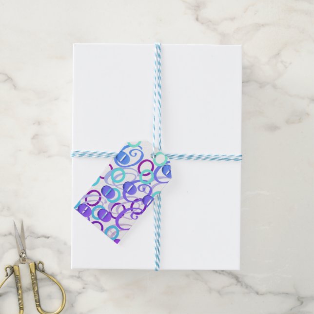 Letter Confetti "O" Gift Tags (With Twine)