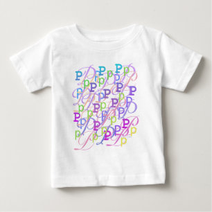 Letter Confetti "P" Baby T-Shirt