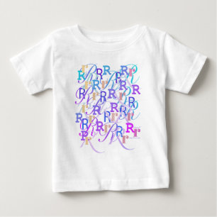 Letter Confetti "R" Baby T-Shirt
