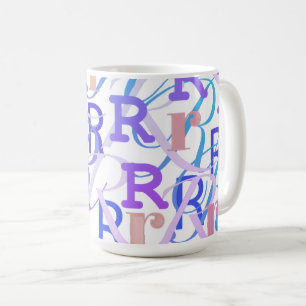 Letter Confetti "R" Coffee Mug