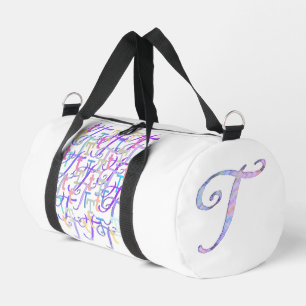  Letter Confetti "T"  Duffle Bag