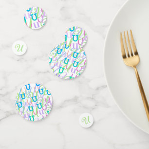 Letter Confetti "U"