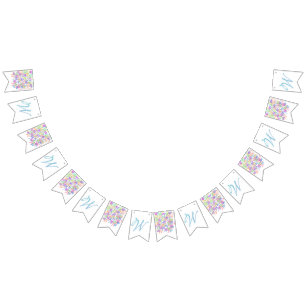 Letter Confetti "W" Bunting
